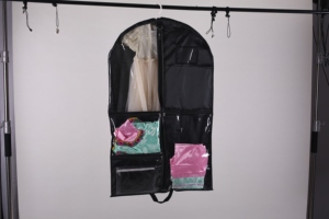 Bolsa para Disfraces de Danza para Niños de Poliéster 210D con Ventana de PVC Colgante, 3 Bolsillos Transparentes, Cremallera Central, Tarjetero, para Ballet, Recital, Cosplay - Product Image 2