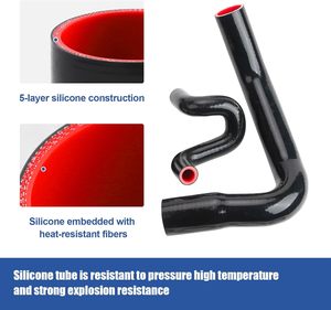 U/L/T-förmiger Hochleistungs-Flexibler Silikon-Turbo-Kühler-Luftkühler-Schlauchkit mit Klemmen - Product Image 4