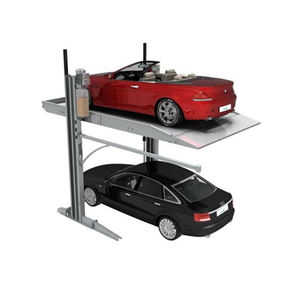 Tiang ganda dua tingkat pengangkat parkir mobil hidrolik, harga <span class=keywords><strong>lift</strong></span> taman mobil dua penyangga - Product Image 1