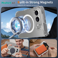 Coque de téléphone portable magnétique transparente, fine, avec protection contre les chutes, logo personnalisé d'usine OEM pour iPhone Fold