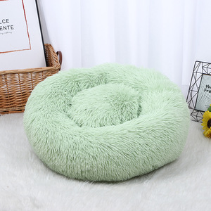 Cama Redonda Acolchada para Gatos y Perros, Cálida y Cómoda para Invierno y Otoño, Material de Polialgodón para Mascotas - Product Image 6