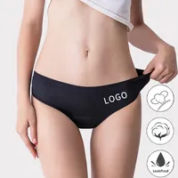 Tùy Chỉnh Logo Cotton Tái Sử Dụng Kinh Nguyệt Panty Culotte Menstruelle 4 Lớp Leakproof Quần Lót Thời Gian Đồ Lót