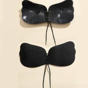 Cubrepezones <span class=keywords><strong>Adhesivos</strong></span> de Silicona Reutilizables <span class=keywords><strong>para</strong></span> Mujer, Ligeros, con Diseño de Alas Divertidas y Efecto <span class=keywords><strong>Push</strong></span>-<span class=keywords><strong>up</strong></span> - Product Image 6