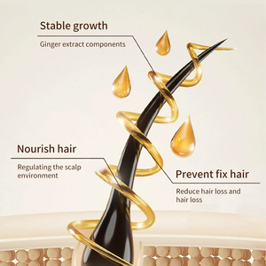 TWG OEM Factory - Champú y Acondicionador 2 en 1 Anticaída con Jengibre y Spray <span class=keywords><strong>de</strong></span> Suero para el Crecimiento del Cabello, Juego <span class=keywords><strong>de</strong></span> Cuidado Capilar con Jengibre para un Crecimiento Rápido - Product Image 4