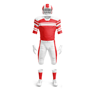 Conjunto de Uniforme de Fútbol Americano Personalizado, Jersey Acolchado para Hombre con Casco, Pantalones, Guantes, Tacos, Kit Completo de Equipamiento de Fútbol Americano OEM - Product Image 5