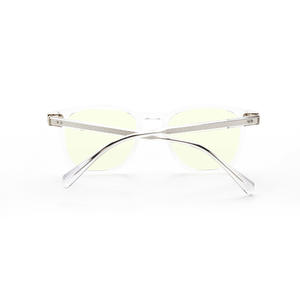 Lunettes anti-lumière bleue Techota, monture transparente, verres jaunes, style tendance, utilisation quatre saisons - Product Image 2