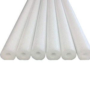 Tubo de Espuma Redonda de EPE Flexible de Celda Cerrada de 10 mm de Espesor, con Orificio, Material de Protección y Amortiguación Blanco, Precio Económico - Product Image 1