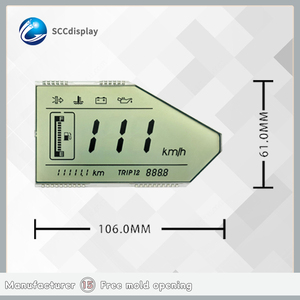Großhandels leistung GW011 HTN-LCD-Display mit positivem <span class=keywords><strong>Segment</strong></span> für Motorräder LCD-Bildschirm mit Auto halterung Hervorragende Anzeige leistung - Product Image 4