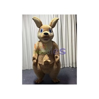 Costume gonflable de mascotte de mascotte de kangourou de dessin animé de haute qualité pour adulte