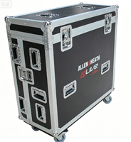 Flight case sur mesure avec compartiment pour console de mixage numérique Allen & Heath DLive C3500, en aluminium robuste, pour transport sur route