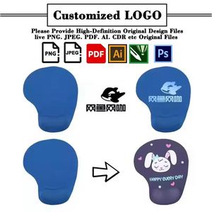 Wholesale Silicone Ergonomic <b>Mouse</b> Pads Wrist Rest for Promo Office Business Gift Custom Mousepad With Logo - Product Image 2
