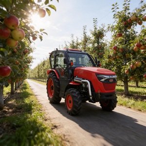 Tracteur agricole étroit pour vergers avec cabine fermée, 70 CV, diesel, 4x4, fourni par l'usine - Product Image 6
