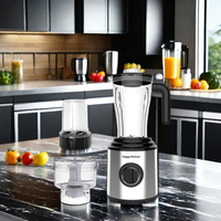Robot culinaire multifonction de haute qualité 6-en-1, mixeur électrique multifonctionnel Happy Partner, alimentation manuelle