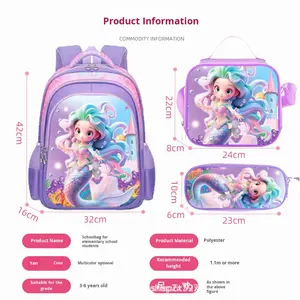 Venta Directa <span class=keywords><strong>de</strong></span> Fábrica, Mochila Escolar con Ruedas para Estudiantes <span class=keywords><strong>de</strong></span> <span class=keywords><strong>Primaria</strong></span>, Juego <span class=keywords><strong>de</strong></span> Tres Piezas con Dos o Seis Ruedas, Linda Mochila - Product Image 4