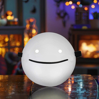 Masque de casque Anime Cosplay White Smile Dreams Couvre-visage en latex PVC pour Halloween Party