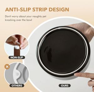 Yükseltilmiş köpek maması standı ile ayarlanabilir bambu ve ahşap depolama raf orta/büyük köpekler için dayanıklı yükseltilmiş köpek kase tutucu - Product Image 4