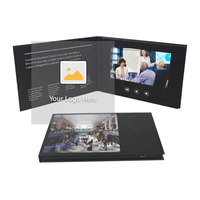 10 pouces bon prix personnalisé cadeau vidéo boîte écran Lcd vidéo brochure cadeau boîte vidéo en brochure