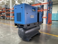 Compresseur d'air rotatif à vis intégré 4-en-1 avec réservoir d'air, sécheur d'air et filtres