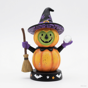 Personalizada Halloween Spirit Festival Decoración Creativa Calabaza Cuervo Fantasma Estatua Escultura de Resina - Product Image 5