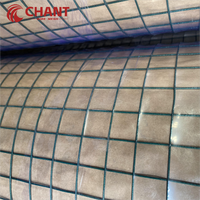 Usine directe 1/2 pouces de rouleaux de treillis métallique soudé enduit de PVC vert tissu de quincaillerie de haute qualité