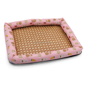 Alfombra Refrescante de Bambú Antideslizante para Verano, Camas para Mascotas, Alfombra Cuadrada con Patrón Sólido para Perros, Gatos y Animales Pequeños - Product Image 5