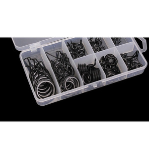 Set di 75 Anelli Guida in Ceramica e Acciaio Inossidabile per Canna da <span class=keywords><strong>Pesca</strong></span>, Accessori per la <span class=keywords><strong>Pesca</strong></span> in Lago, Fiume e Torrente - Product Image 4