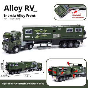 <span class=keywords><strong>Camion</strong></span> de camping-car de simulation grand format à l'échelle 1:5 certifié CPC ASTM EN71 avec son et lumière, cadeau pour garçons et enfants, ornement - Product Image 6