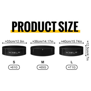 WRELS Heuptas Direct Verzendklaar Lichtgewicht Buiktas Multi Pocket Verstelbare Riemen Sport Heuptasje Ritssluiting Hardloopriem - Product Image 6