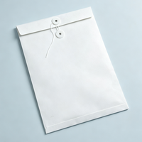 Carpeta de Archivo de Papel Kraft Blanco al por Mayor y Bolsas para Documentos con Logotipo Personalizado, Tamaño A4, Bolsas de Archivo