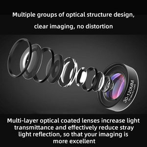 Objectif macro pour smartphone, 30-120 mm, grand angle, <span class=keywords><strong>zoom</strong></span> longue distance pour la photographie de cils, compatible iPhone et téléphones mobiles Sigma - Product Image 6