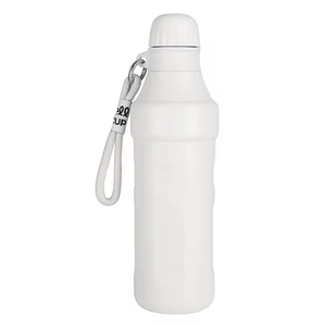 Outdoor Sports 500ml <b>Small</b> Mouth Double Wall Vacuum Flask Portable Stainless Steel Insulated Thermal Water <b>Bottle</b> With Rope - Product Image 5