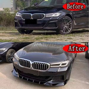 Spoiler de labio para parachoques delantero BMW Serie 5 G30 M-Sport 2021 2022 2023, protector de parachoques delantero, divisor de cuchilla inferior, estilo de coche - Product Image 6