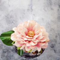 Hoge Kwaliteit Handgemaakte Kunstmatige Chrysanthemum Bal Bloem Hoofd Bruiloft Feest Decoratief Middelpunt Voor Kerst Groothandel