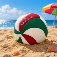 Échantillon gratuit OEM Ballon de volley-ball taille officielle 5, ballon de volley-ball de plage personnalisé en cuir PU laminé