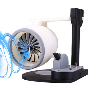 Nuevo Ventilador de Escritorio Creativo USB con Diseño de Turbina de Avión, Mini Ventilador JetFan con Carga Inalámbrica - Product Image 4