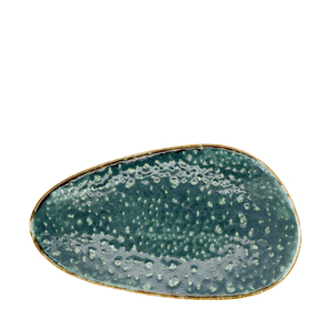 Piatto Piatto Astratto Turchese Luna 26x15cm - Product Image 1