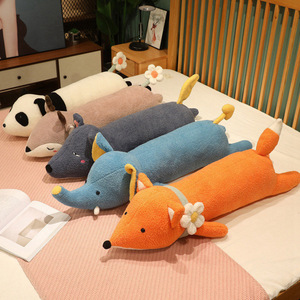 Jouets en peluche, mignons petits loups, chiens, renards et cerfs, poupées en peluche, oreillers décoratifs, décoration de la maison, poupées compagnes pour enfants - Product Image 1