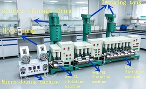 Planta de Flotación de Espuma de Circuito Cerrado de Laboratorio Pequeña <span class=keywords><strong>Deluxe</strong></span> XFLB, <span class=keywords><strong>Mini</strong></span> Planta Piloto de Flotación con 2*4*8 Celdas/Bomba de Infusión/Mezclador - Product Image 5