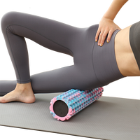 Rouleau d'exercice de massage musculaire en mousse de yoga solide EVA haute densité