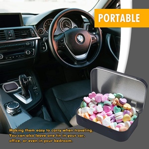 Tùy Chỉnh Bán Buôn In Màu Đen Bạc Trắng Bản Lề Hình Chữ Nhật Nhỏ Bạc Hà Ngọt Mini Tin - Product Image 6