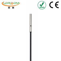 Capteur de proximité inductif miniature LORDDOM M3, corps lisse, 0,8 mm, NPN PNP NO NC, 3 fils, DC 10-30V, IP67, nickelé