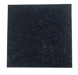 अंगोला काले ग्रेनाइट चमकदार संगमरमर का फर्श टाइल्स पॉलिश घुटा हुआ Porcelanto चीनी मिट्टी के बरतन काला सिरेमिक टाइल