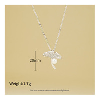 Design gratuito S925 ciondolo foglia di Ginkgo in argento Sterling collana di perle d'acqua dolce da donna gioielli gioielli in argento