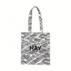 Customized Black & White Stripes Cotton Canvas <b>Tote</b> <b>Bag</b> Designer Work Beach <b>Lunch</b> Travel Grocery Shopping <b>Bag</b> - Product Image 1