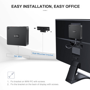   Mini PC <span class=keywords><strong>GKmini</strong></span> Intel J5005 8GB 128G/8G 256G, Memoria SSD M2 SATA, Wins10, DDR4, Dos Pantallas HDTV, Computadora de Escritorio Industrial - Product Image 1