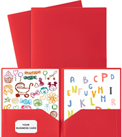 Carpeta de Archivos de PP con Logotipo, Bolsillo Promocional, Papel Publicitario Ecológico, Organizador de Archivos, Documentos, Oficina, Negocios