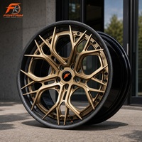 Jantes de voiture de tourisme forgées en 2 parties, finition personnalisée, style JDM pour BMW F30, Alfa Romeo, Tesla, Subaru, 17, 18, 19, 20, 21, 22 pouces
