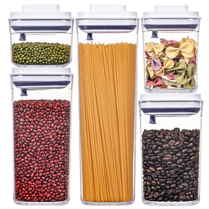 Boîte de conservation alimentaire hermétique avec couvercle à clipser, en PET, pour cuisine, anti-humidité - Product Image 1