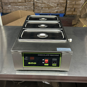 Máquina Eléctrica Comercial <span class=keywords><strong>de</strong></span> Triple Tanque para Derretir Chocolate, para Preparar Salsas <span class=keywords><strong>de</strong></span> Chocolate y <span class=keywords><strong>Fondue</strong></span> - Product Image 4