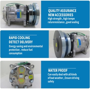 Compresor de Aire Acondicionado 7H15 24v/12v, Compresor Automotriz para Caterpillar Challenger Sennebogen 1011759 3E1906 - Product Image 2